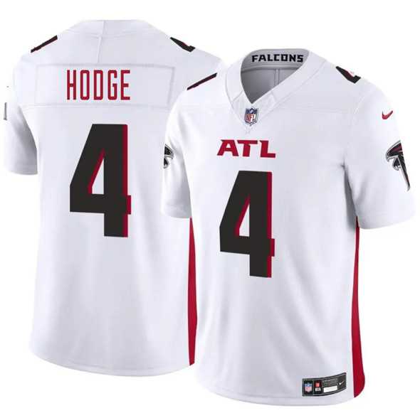 Men & Women & Youth Atlanta Falcons #4 KhaDarel Hodge White 2025 F.U.S.E. Vapor Untouchable Limited Stitched Jersey